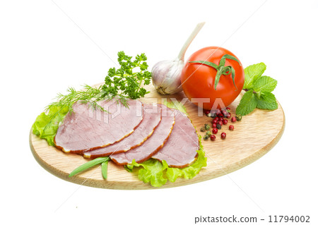 Ripe fresh ham with vegetables Ripe fresh ham with vegetables 11794002