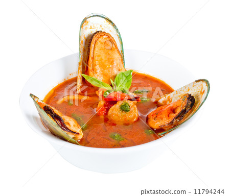 Delicious mediterranean seafood soup 11794244