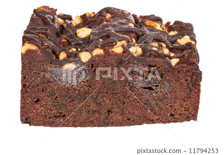 cake truffle with black chocolate sauce 11794253