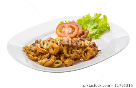 Fried squid rings Fried squid rings 11795316