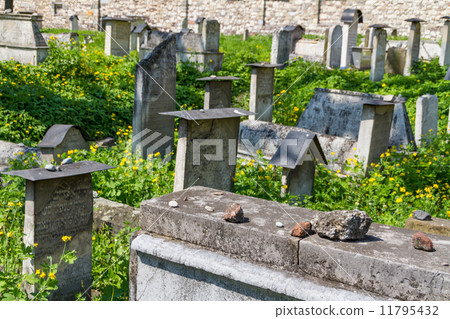 The Remuh Cemetery in Krakow, Poland, is a Jewish cemetery estab 11795432