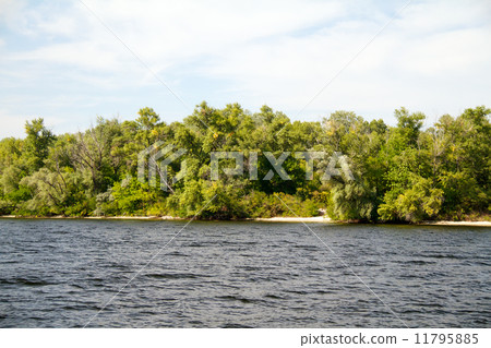 Dnipro river coast 11795885