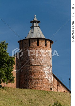 Kremlin wall at Nizhny Novgorod in summer. Russia Kremlin wall at Nizhny Novgorod in summer. Russia 11796012