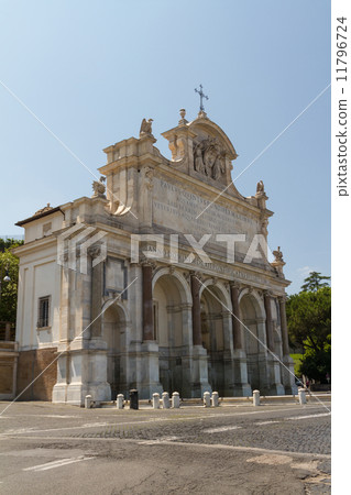 Great church in center of Rome, Italy. 11796724
