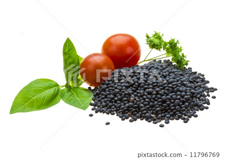 Black lentils Black lentils 11796769