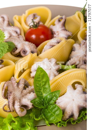 Lumaconi with octopus Lumaconi with octopus 11797077