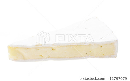 A piece of soft brie cheese 11797079