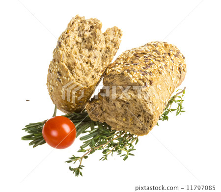 Bread with seeds and herbs Bread with seeds and herbs 11797085