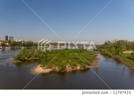 river Wisla, Warsaw, Poland 11797419