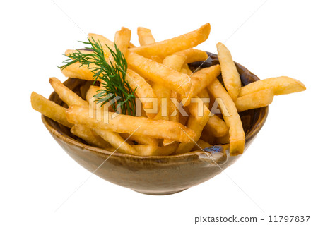 French fries on white background French fries on white background 11797837