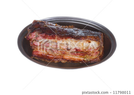 Grilled meat on white background Grilled meat on white background 11798011