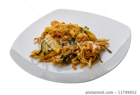 Fried noodles with shrimps Fried noodles with shrimps 11799852