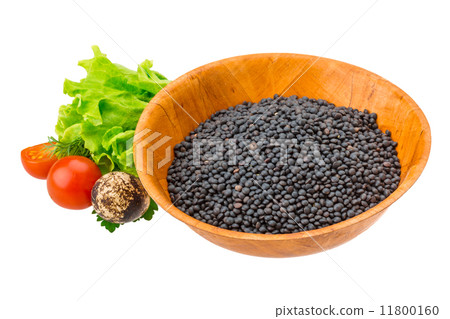 Black raw lentils Black raw lentils 11800160