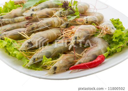 Raw tiger shrimps Raw tiger shrimps 11800502