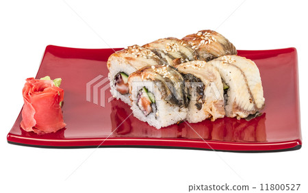 Japanese traditional Cuisine - Maki Roll with Cucumber , Cream C 11800527