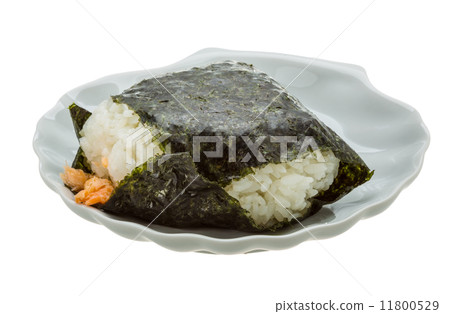 Japan rice ball with salmon 11800529