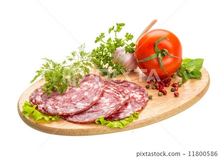 Fresh ripe salami Fresh ripe salami 11800586