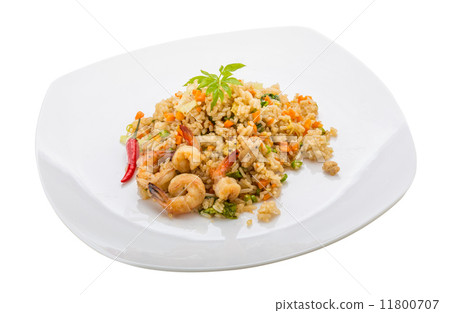 Fried rice with shrimps Fried rice with shrimps 11800707