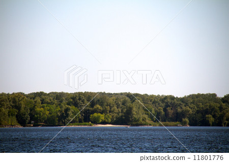 Dnipro river coast 11801776