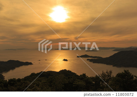 Sunset from Torijima Kaido Toshima 11803072