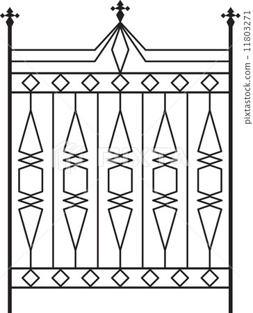 Wrought Iron Gate, Door, Fence, Window, Grill, Railing Design 11803271