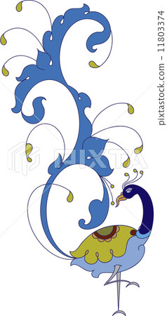 Peacock Artistic Hand Drawn 11803374