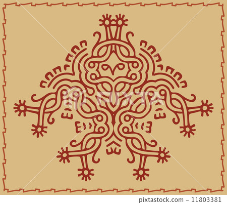 Folk, Tribal Design, Motif, Wall Painting 11803381