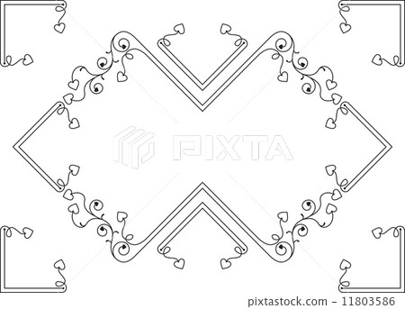 Love, Heart Frame Border Design 11803586