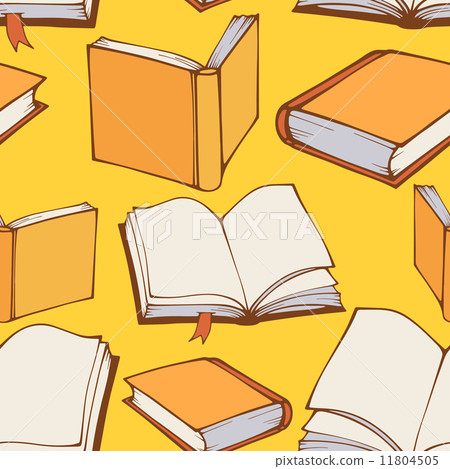 Seamless pattern with hand drawn decorative books 11804505