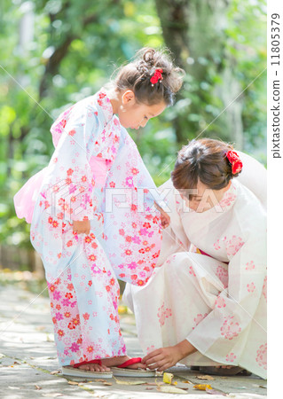 Parent and child bathrobe thong 11805379