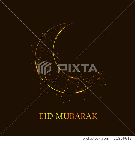 Moon Background for Muslim Community Festival Vector Illustratio 11806612