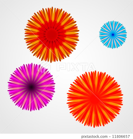 Abstract Colorful Background with Flowers. Vector Illustration Abstract Colorful Background with Flowers. Vector Illustration 11806657