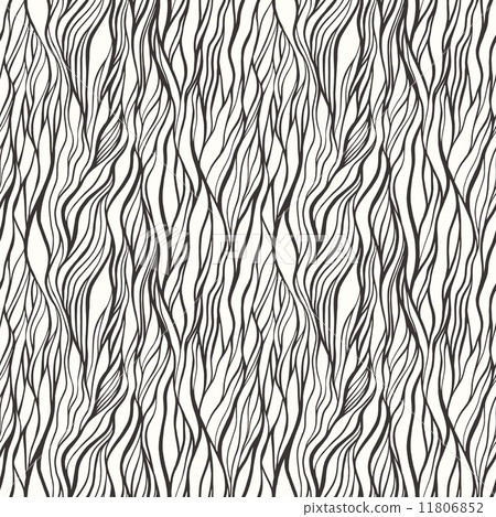 Seamless pattern with doodle waves ornament - Stock Illustration ...