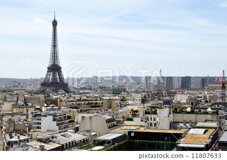 Scenery from the top of the Arc de Triomphe Paris Eiffel Tower Scenery from the top of the Arc de Triomphe Paris Eiffel Tower 11807633