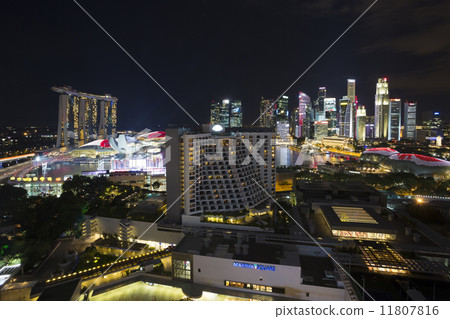 新加坡和獨立日儀式地點夜視圖 新加坡和獨立日儀式地點夜視圖 11807816