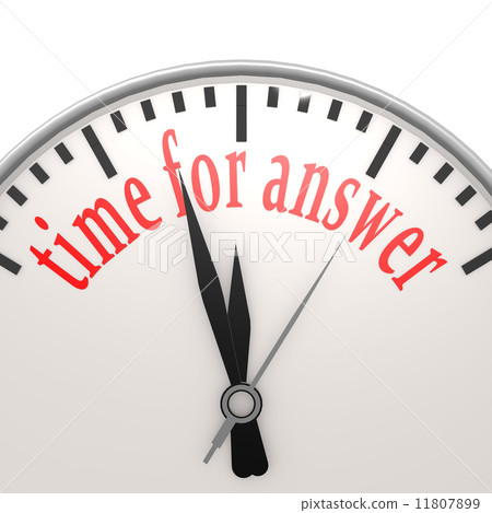 Time for answer clock Time for answer clock 11807899