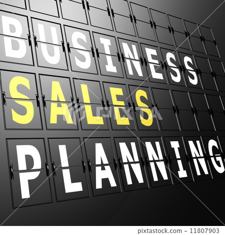 Airport display business sales planning 11807903