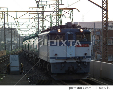 Freight train EF 65 tank Northern Asia Station 11809710