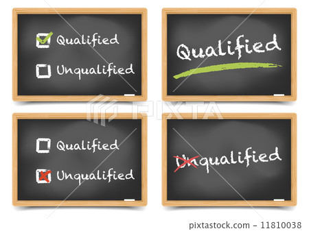 Blackboard qualified unqualified set 11810038