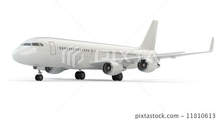 Airplane on white isolated background. Airplane on white isolated background. 11810613