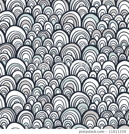 Seamless pattern with doodle ornament Seamless pattern with doodle ornament 11811339