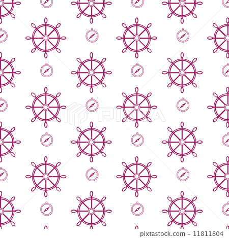 vector seamless pattern wheels and compass background vector seamless pattern wheels and compass background 11811804