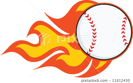 Flaming Baseball 11812430