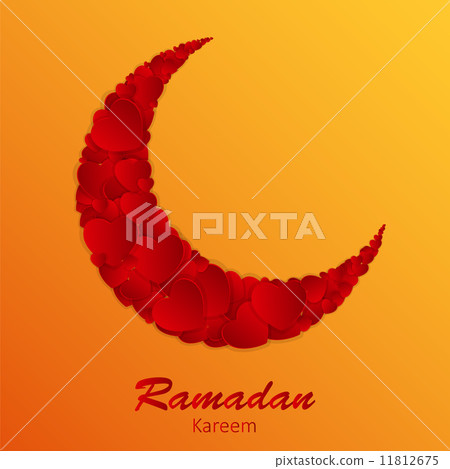 Moon Background for Muslim Community Festival Vector Illustratio 11812675