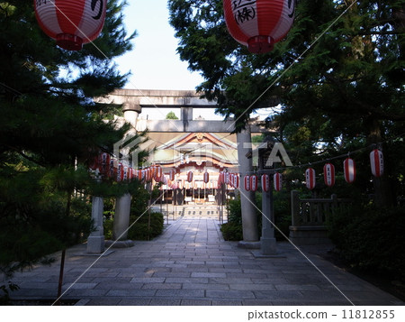 富山的神社 照片素材 圖片 圖庫