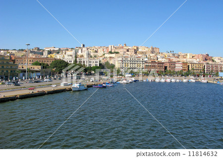 View of Cagliari from the sea, Italy 11814632