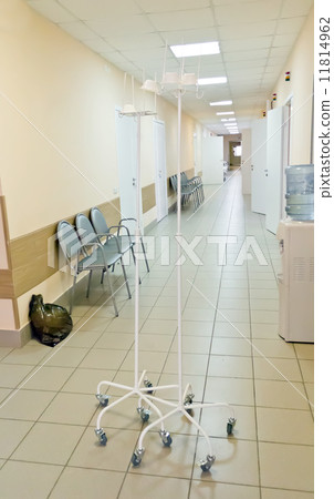 Hospital corridor interior without sicks Hospital corridor interior without sicks 11814962