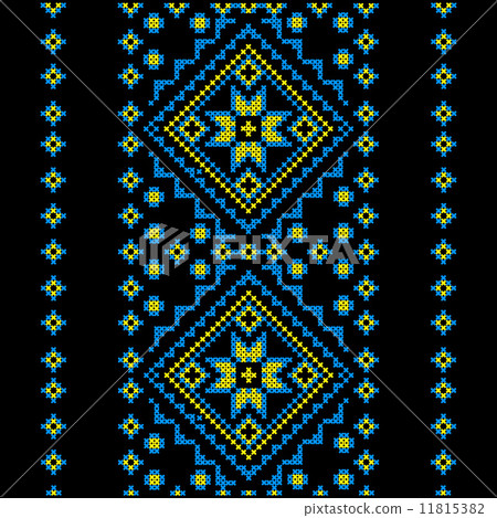 Embroidery. Ukrainian national ornament 11815382