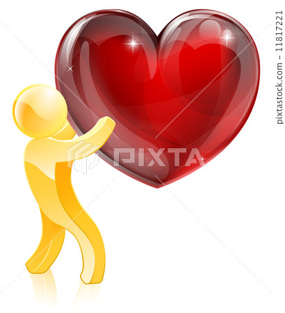 Heart love gold man 11817221