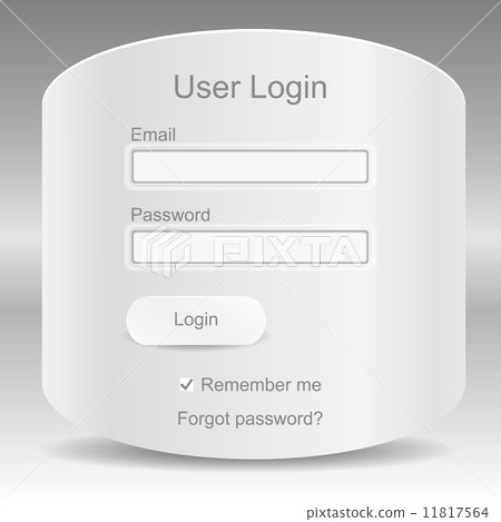 Web elements. Register and login web window 11817564
